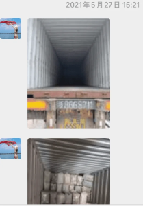 Container loading with stacked goods