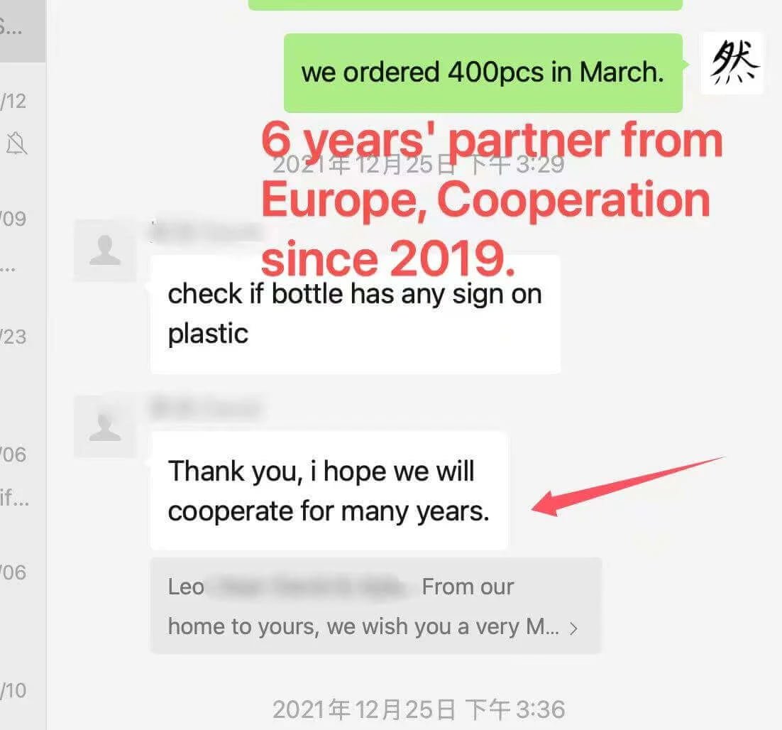 Client Chat Screenshot