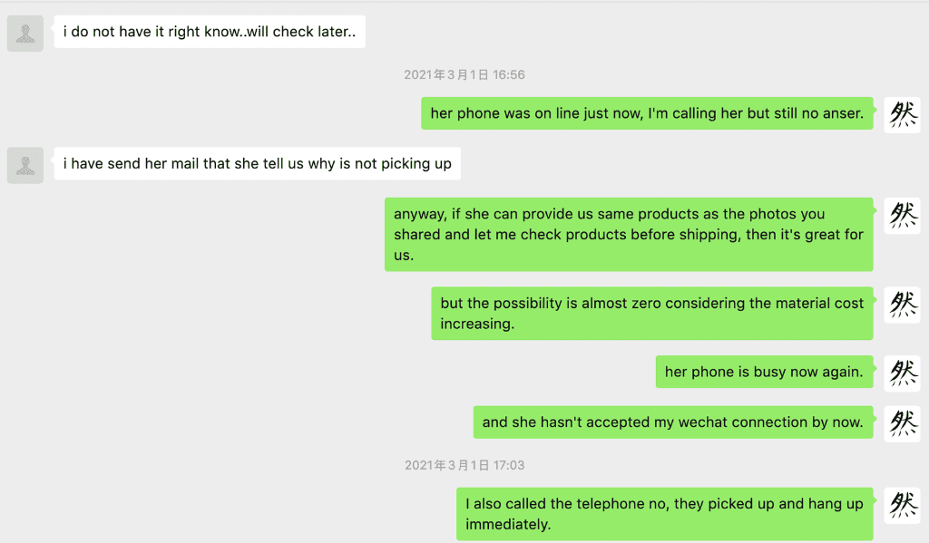 Discussion about scammer phone communication issues