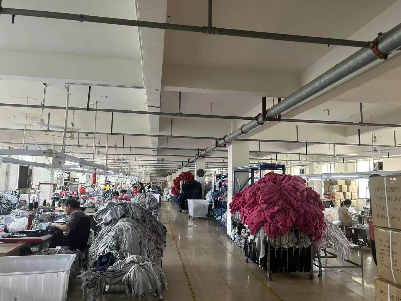 Textile production line