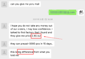 Discussion of pricing differences