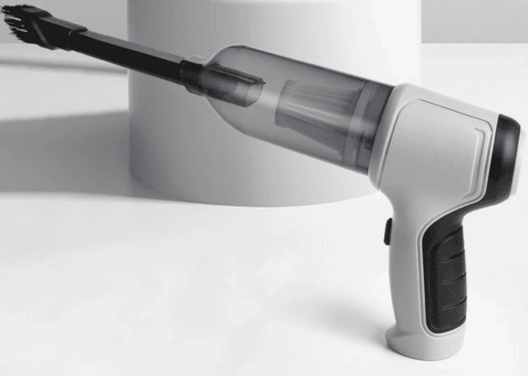 Handheld cordless vacuum cleaner on display